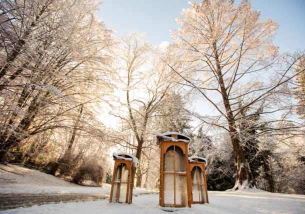     Winter magic, Styrian thermal region, spa park Bad Gleichenberg 